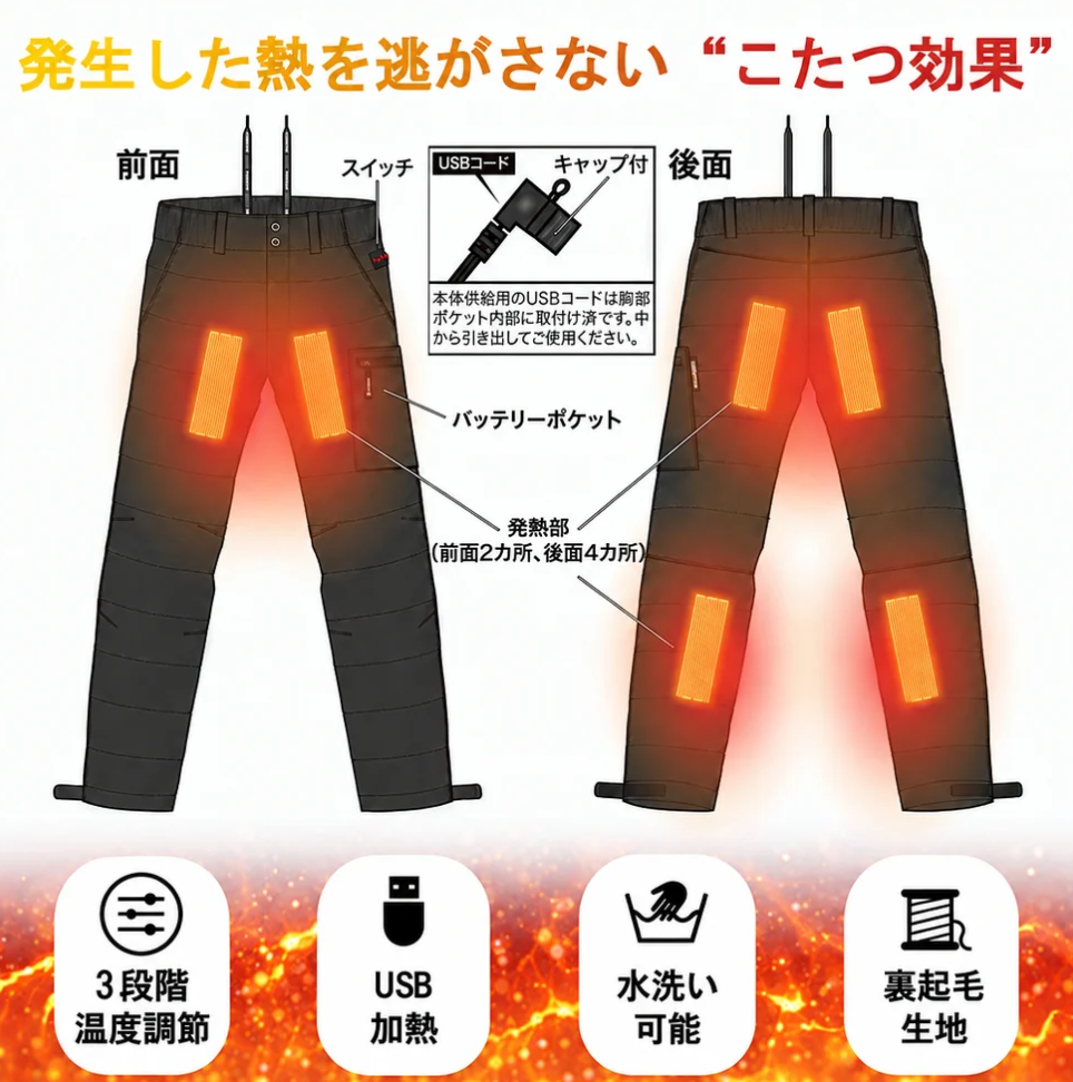 mazume】極寒の釣りが激変「ヒーターインナーパンツ」発売！ - バス