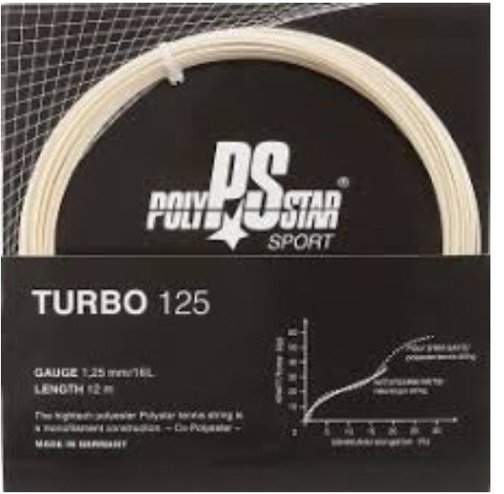 ポリスター POLYSTAR テニスガット ロール エナジー（ENERGY） 125 クリーム energy125 ポリスター ガット エナジー ブラック 1.25mm （200mロールガット