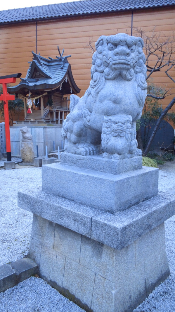 狛犬　三王神社　神戸