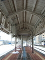 新潟　小出駅　只見線　青春18切符　雪景色　ホーム