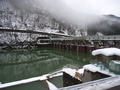 新潟　小出　只見線　青春18切符　ダム　洞門　雪景色