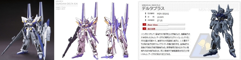 Hg ガンダムデルタカイ レビュー ガンダムuc Msv Gno2及びgno3 連邦 情報部 こっそり日記 バックアップ