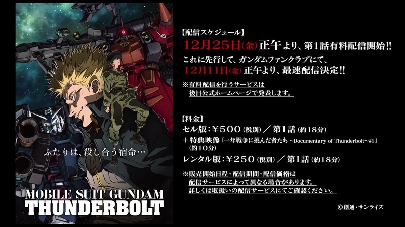機動戦士ガンダム サンダーボルト 声付きｐｖ公開 地獄の洒落モノ共を ガンダムuc スタッフが映像化 Gno2及びgno3 連邦 情報部 こっそり日記 バックアップ