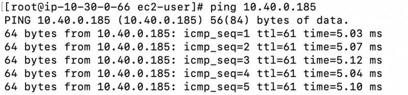 AWSからOCIへの疎通確認