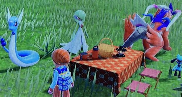 ポケモンSVピクニック中の写真
