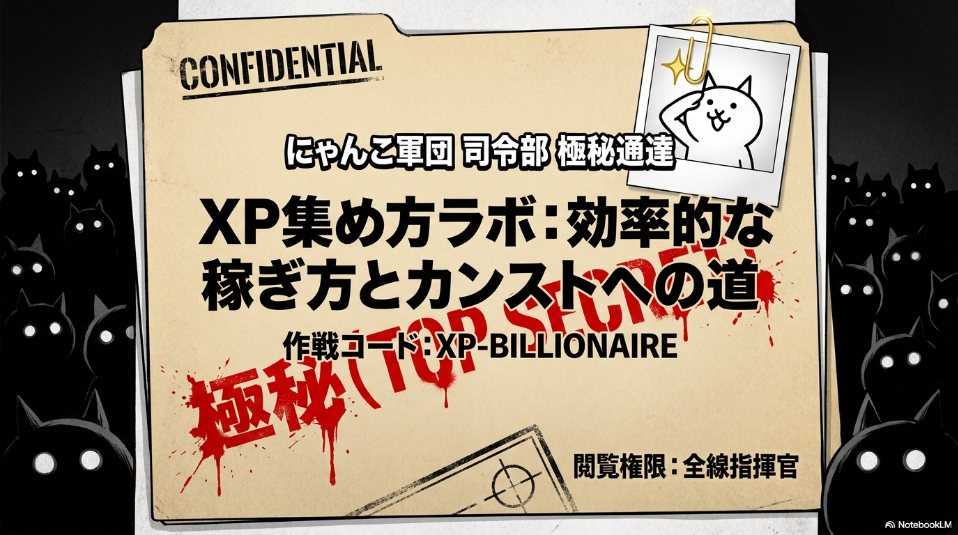 にゃんこ大戦争XP集め方ラボ｜効率的な稼ぎ方とカンストへの道