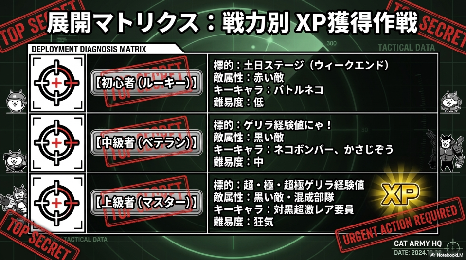 にゃんこ大戦争XP集め方ラボ｜効率的な稼ぎ方とカンストへの道