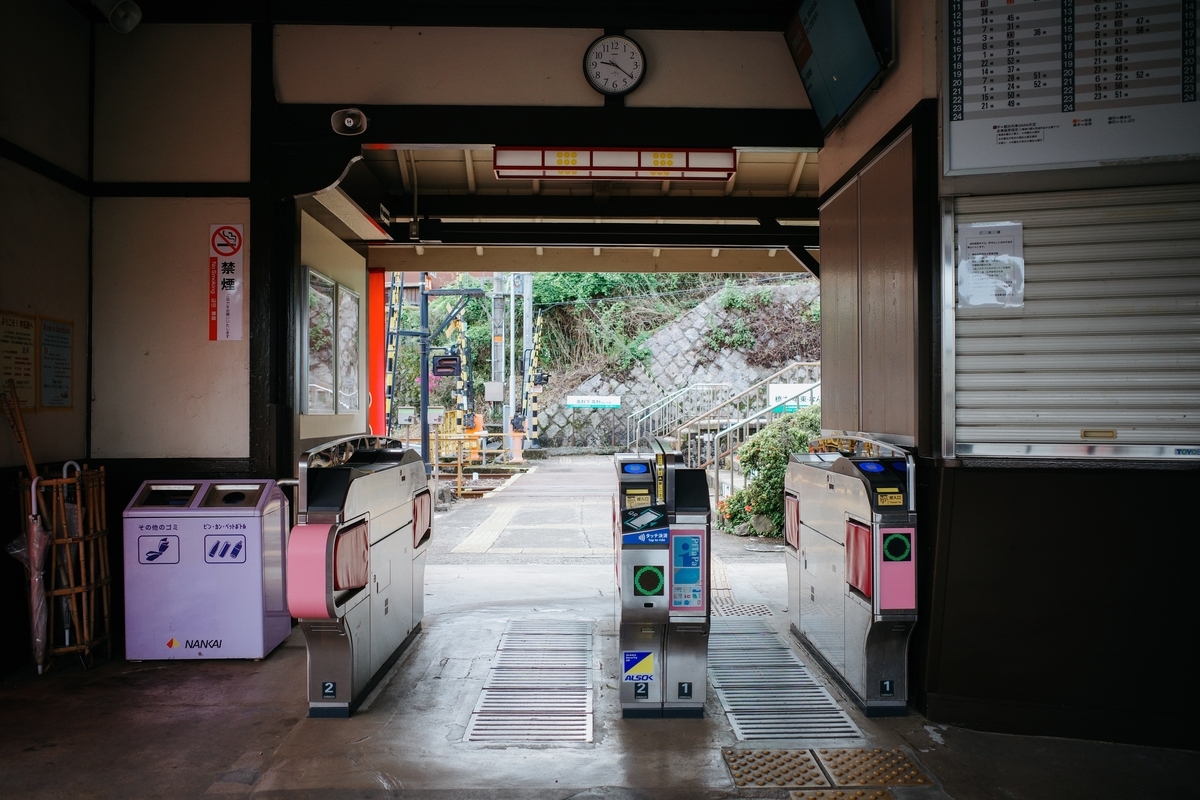 九度山駅の改札口