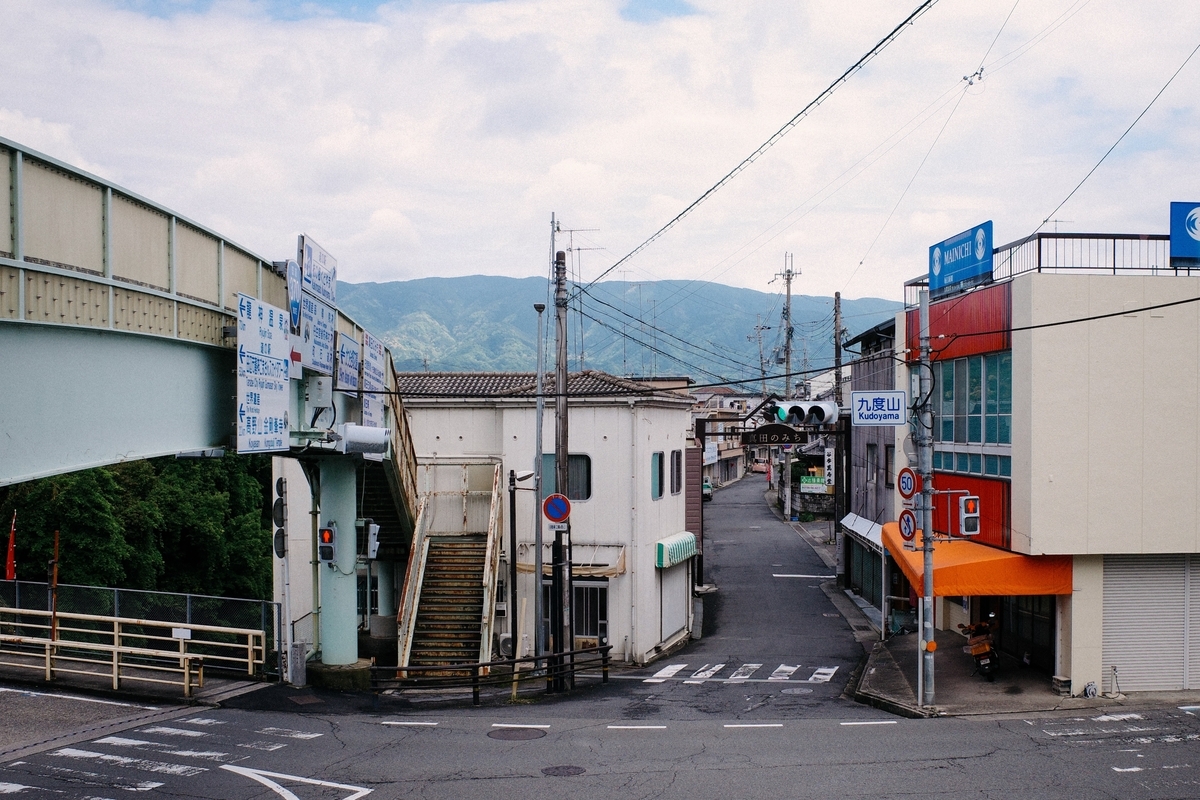九度山の交差点と真田のみち