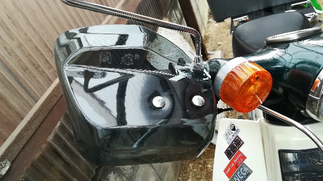 スーパーカブ90 Ha02 ハンドルカバー取付 風超 新まろな生活