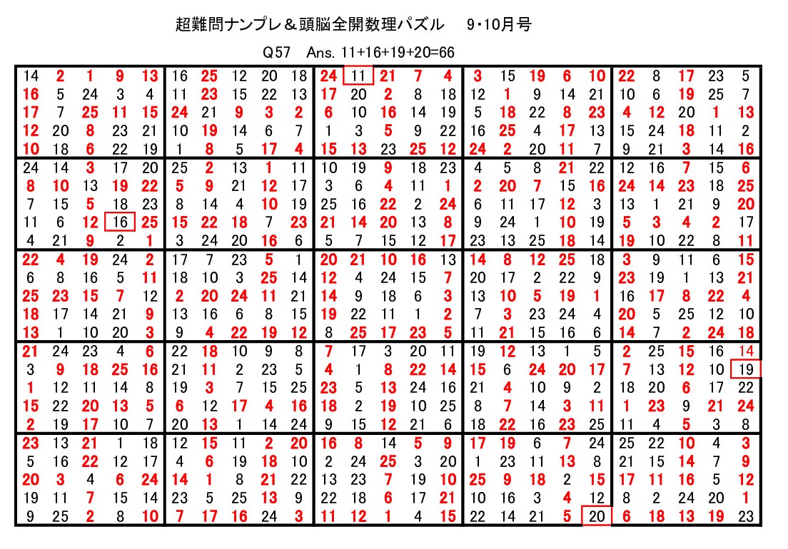 解き方 ナンプレ