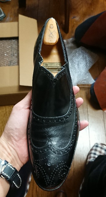 ドルチェ牛革タック入り隠しゴム袋縫いスリッポンシューズ SiroenoYosuiさんの工房探訪！ - LetLifeLoose