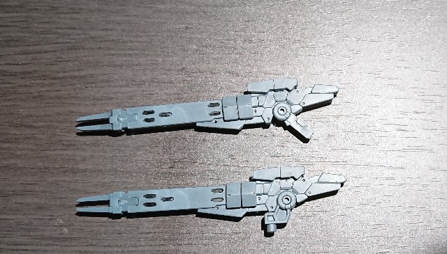 ロングライフルをマウントした状態