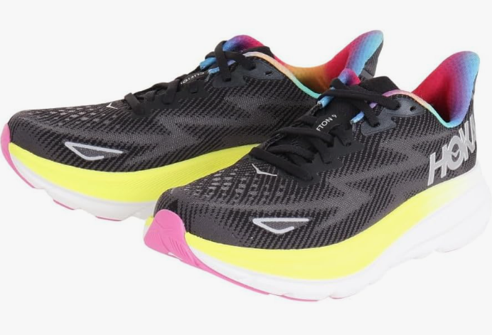 HOKA ONE ONE CLIFTON 9 カラフルカラーの外観写真