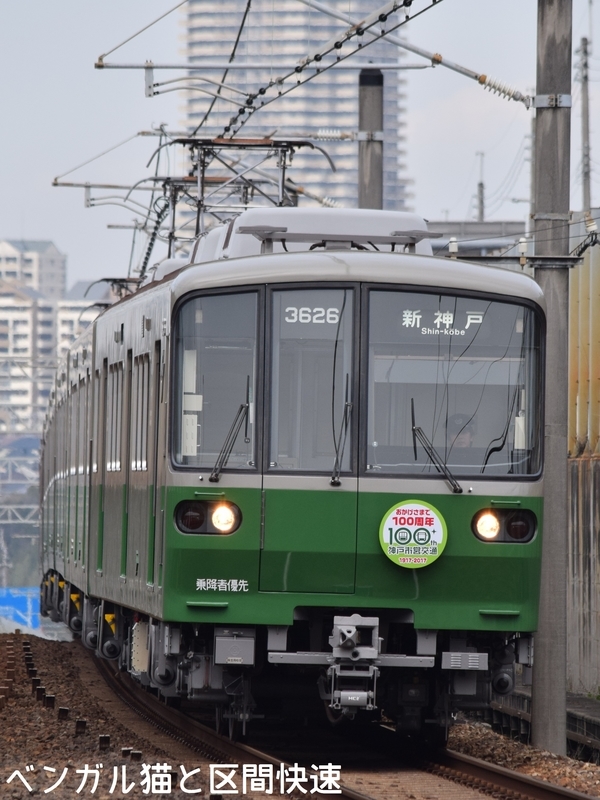 神戸市電デザイン列車運転開始 - ベンガル猫と神戸市交のブログ