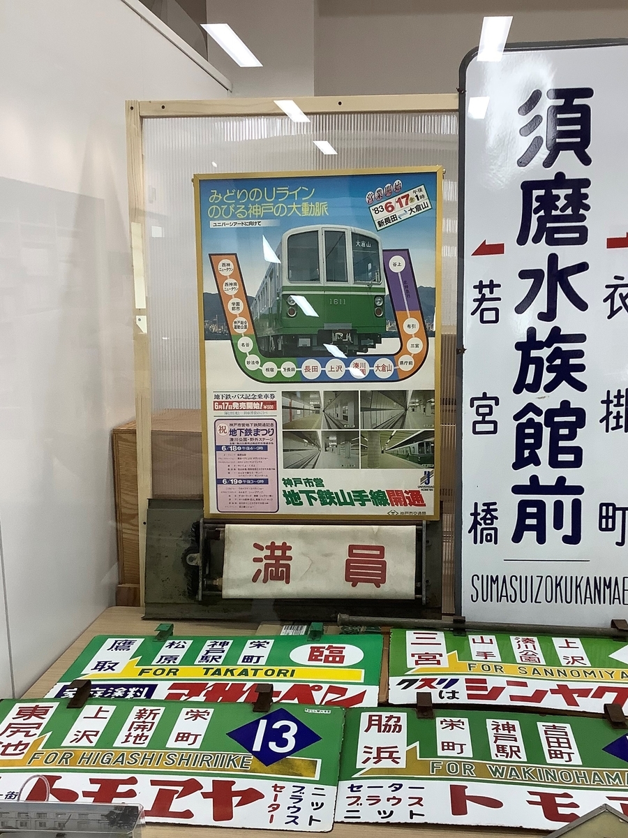 神戸路面電車　看板 神戸路面電車看板