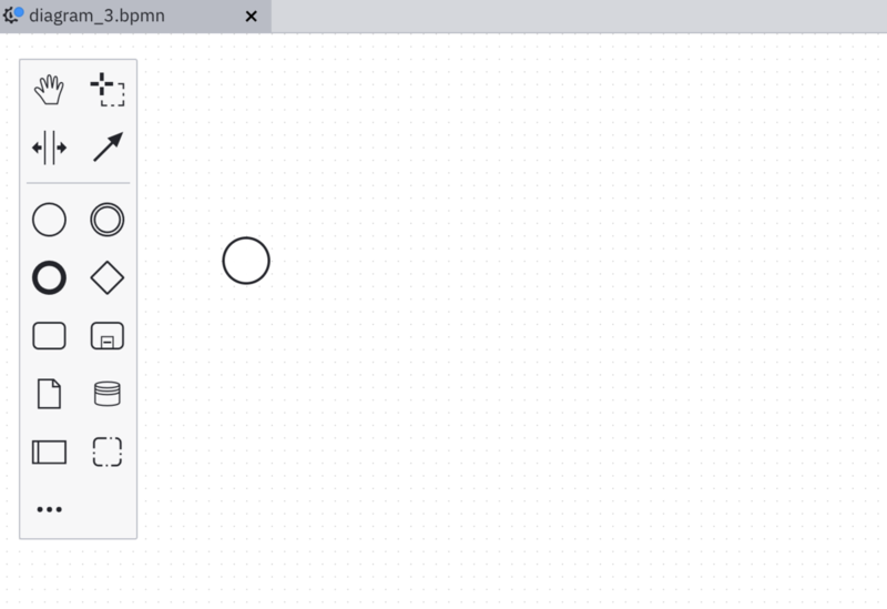 Camundaで業務フローを記載する際の初期画面