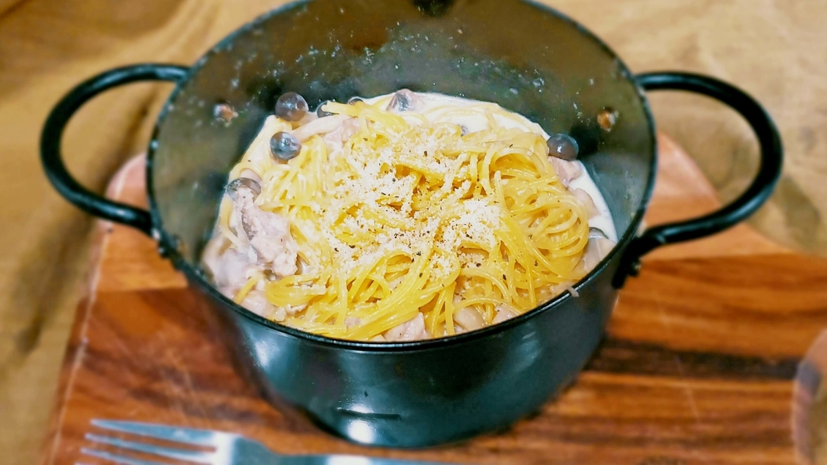 盛り付けて完成