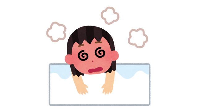 いらすとや お風呂でのぼせる人のイラスト