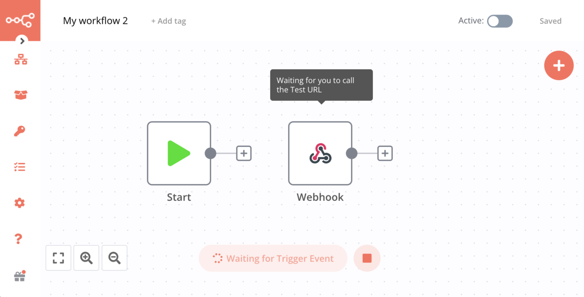 「Execute Workflow」を実行後の画面