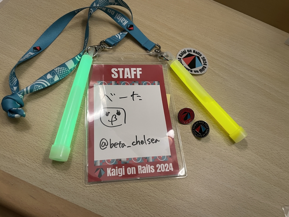 Kaigi on Rails 2024 の名札、ピンバッジ、ステッカー