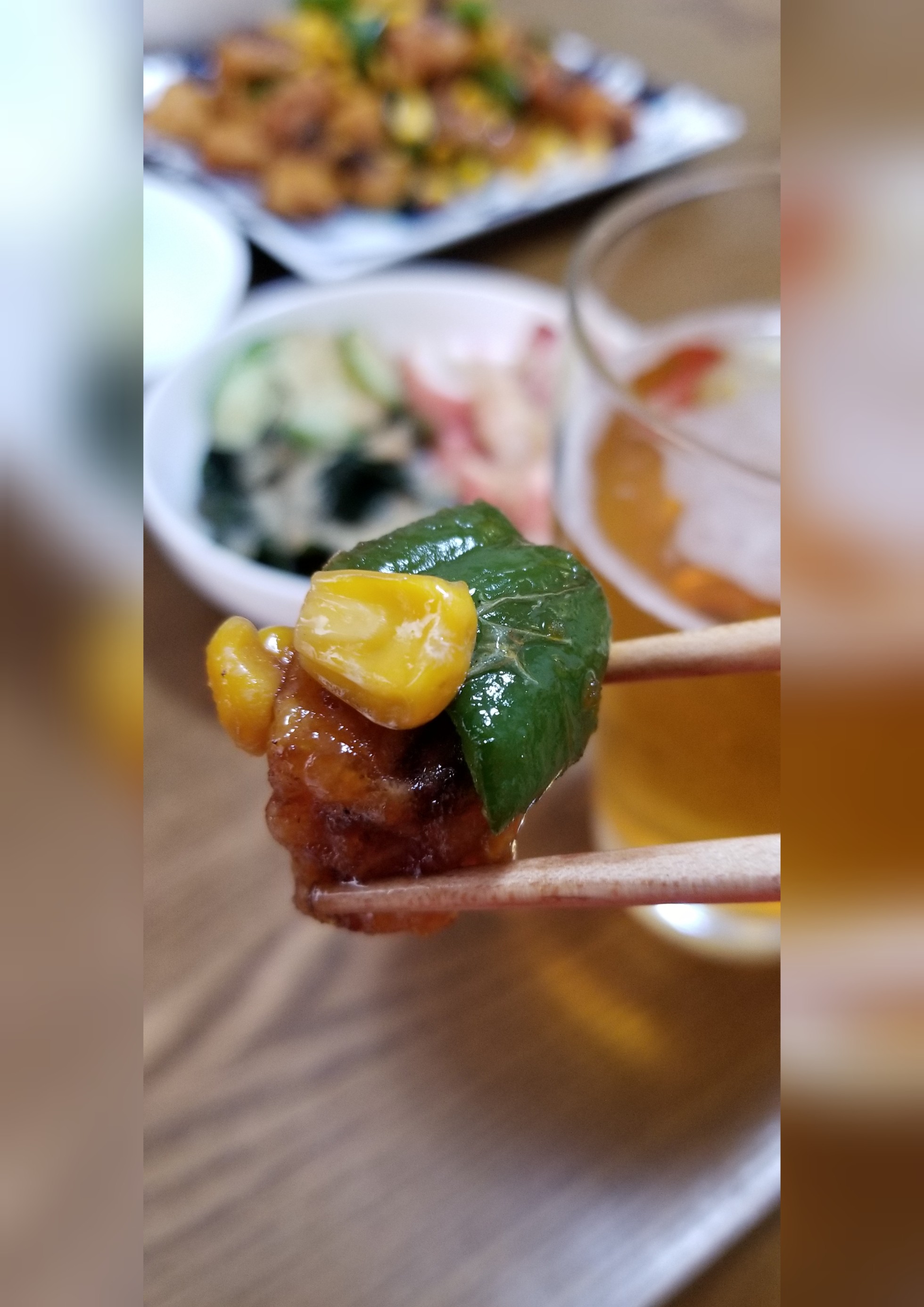 給食メニューで晩酌 めかじきの東煮 給食おばちゃんがいろいろ作って飲んでます