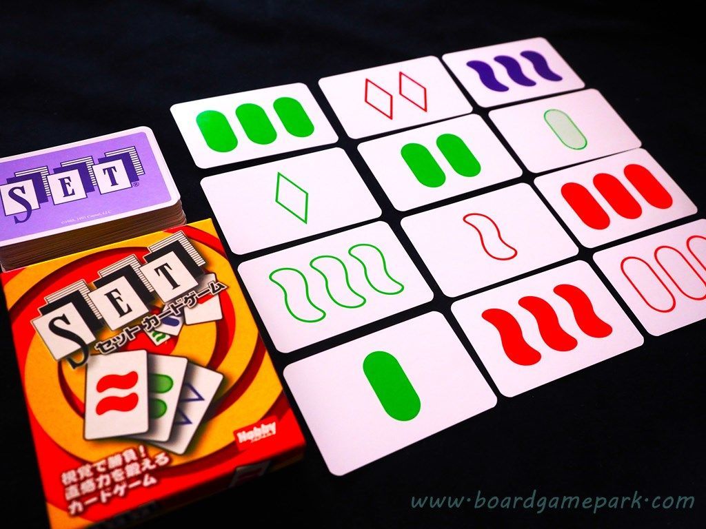 SET（セット カードゲーム）」頭を使ってセットを探すカルタゲーム