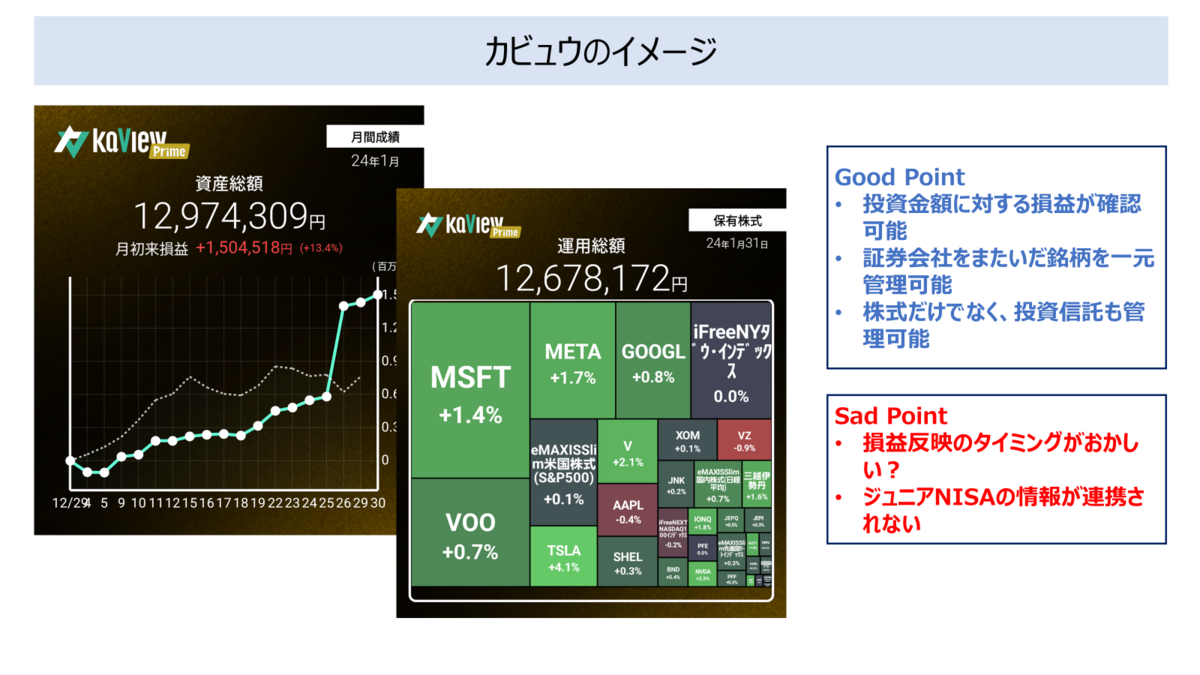 Kaviewでの運用資産確認