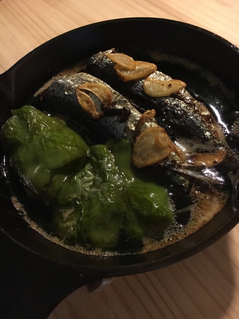 スキレットで手軽に真イワシのオイル煮 I 高野豆腐