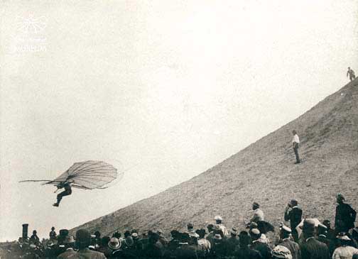 Lilienthal_in_flight