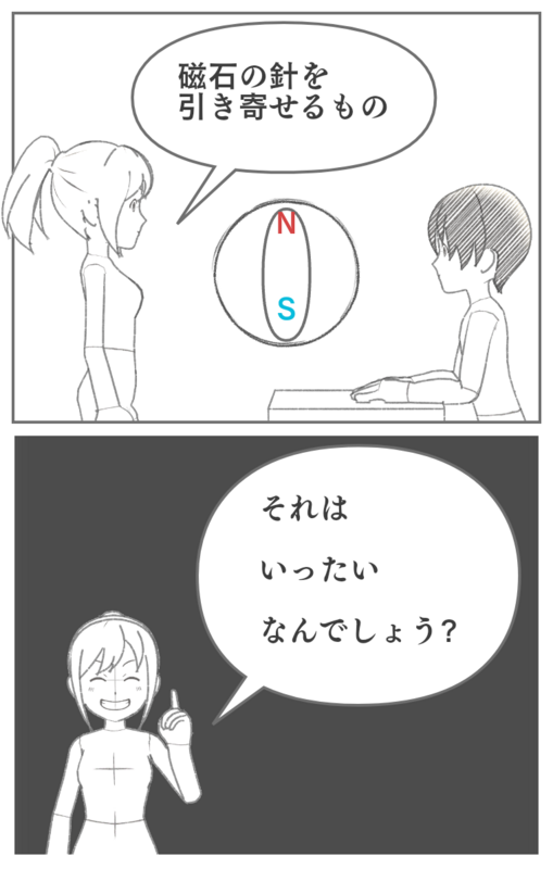方位磁石が南北を指す理由についての物語