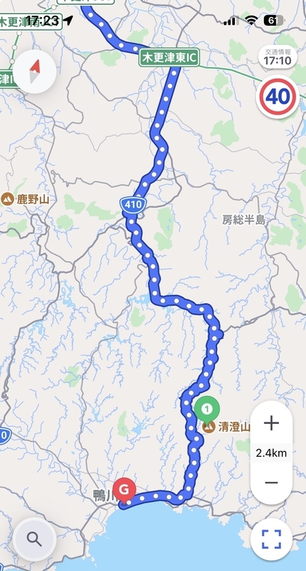 帰り道ルートマップ