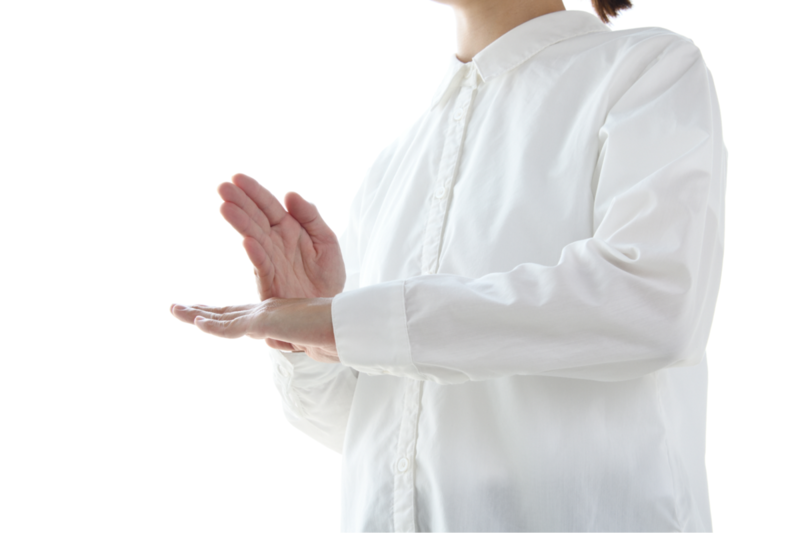 手話、ありがとう、イメージ画像