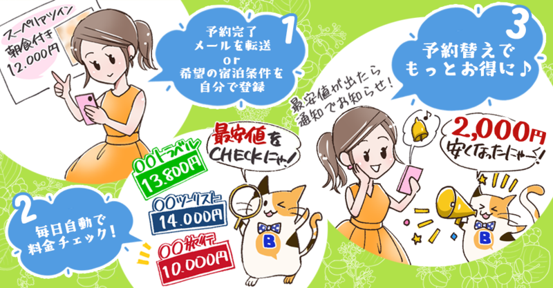 国内初のサービス「宿みっけ」の画像