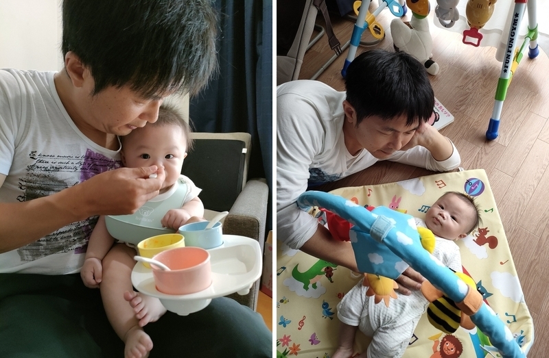 画像：土井脇寛の子育て中の様子