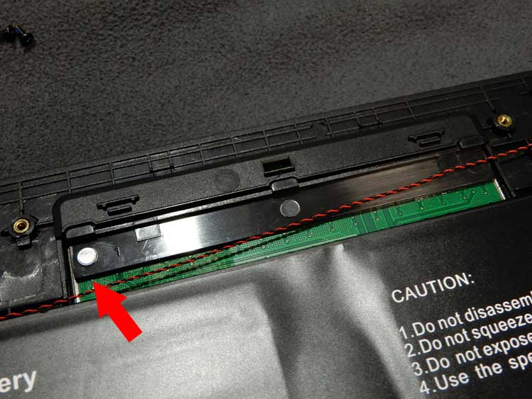 ノートパソコンのタッチパッド修理方法⑦