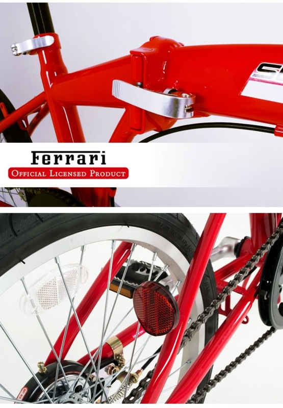 折りたたみ 自転車 20インチ フェラーリ Ferrari 折り畳み自転車