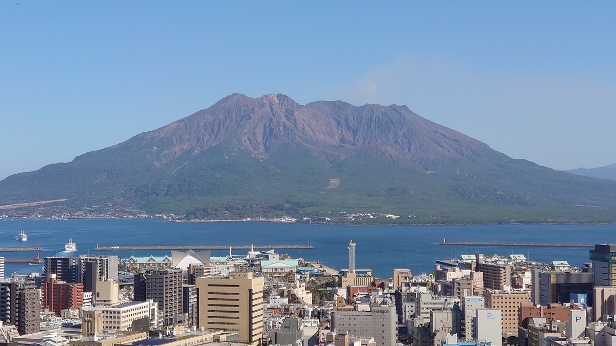 鹿児島 城山展望台からの桜島