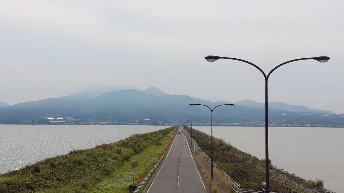 諫早 堤防道路 国道57号線