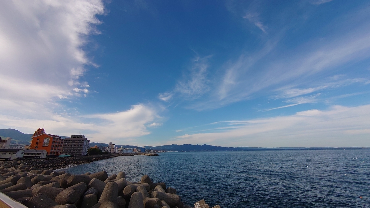 国道10号線 別府湾