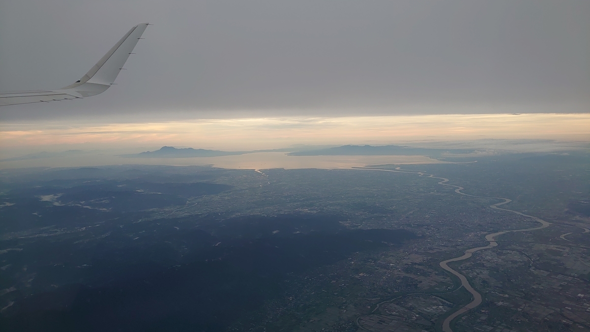 ANA3852便 SFJ A320 雲仙 風景
