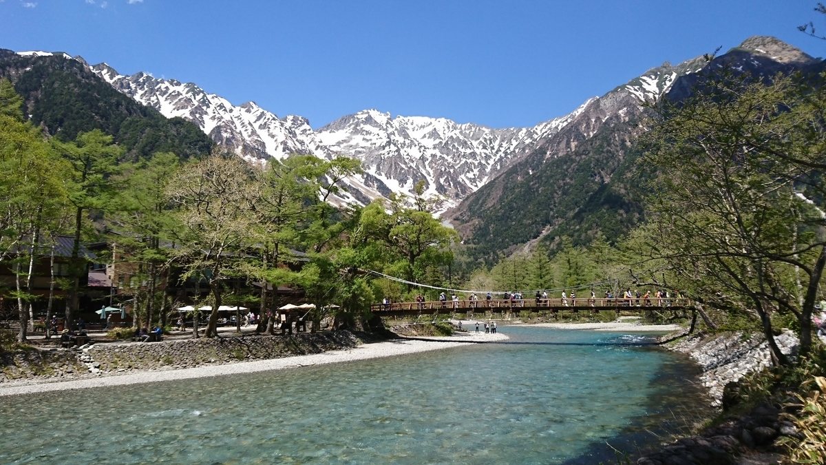 長野県 上高地 河童橋 長野県 上高地 河童橋