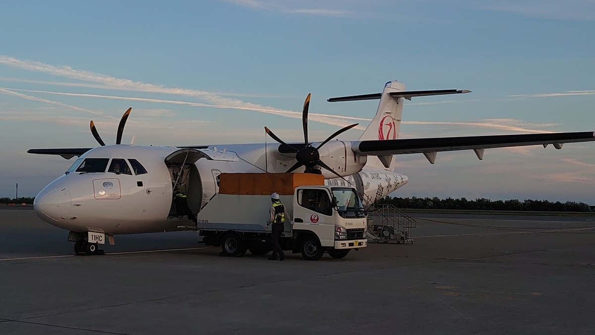 JAL2754便 函館空港 ATR-42