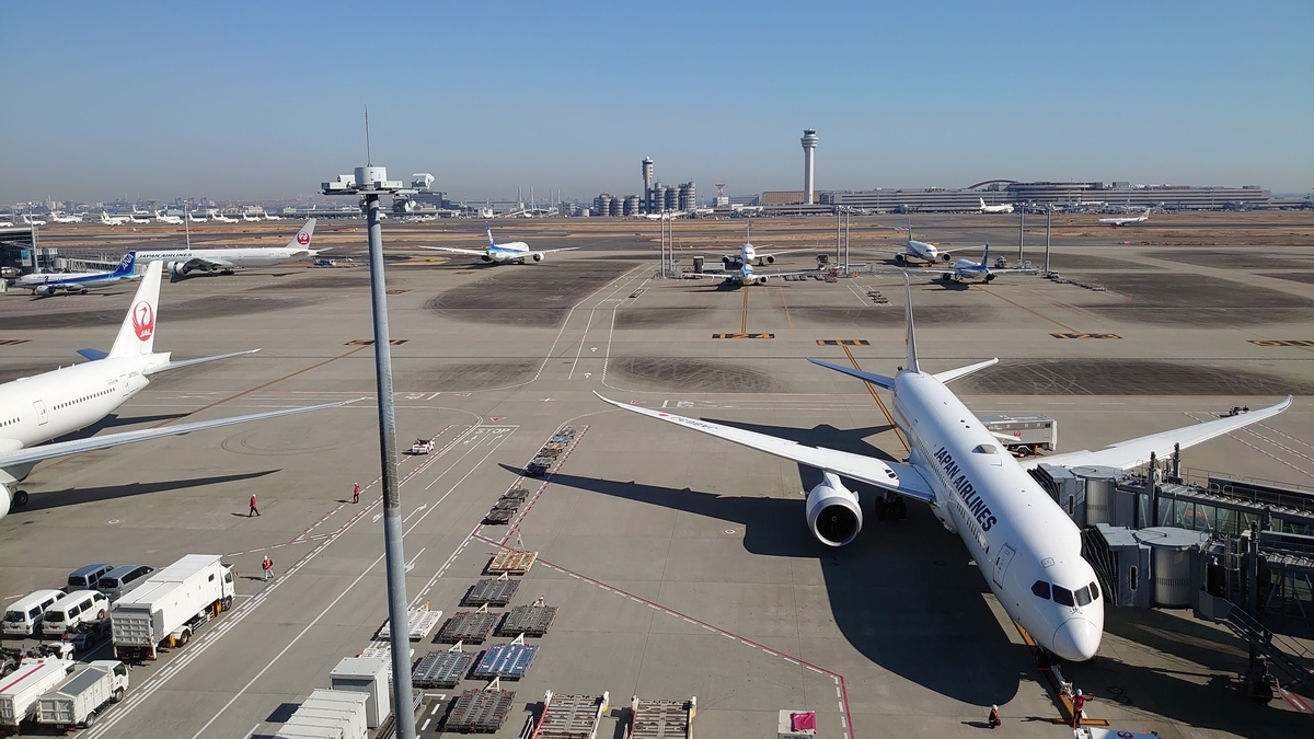 羽田空港 第3ターミナル 駐機場 JAL機