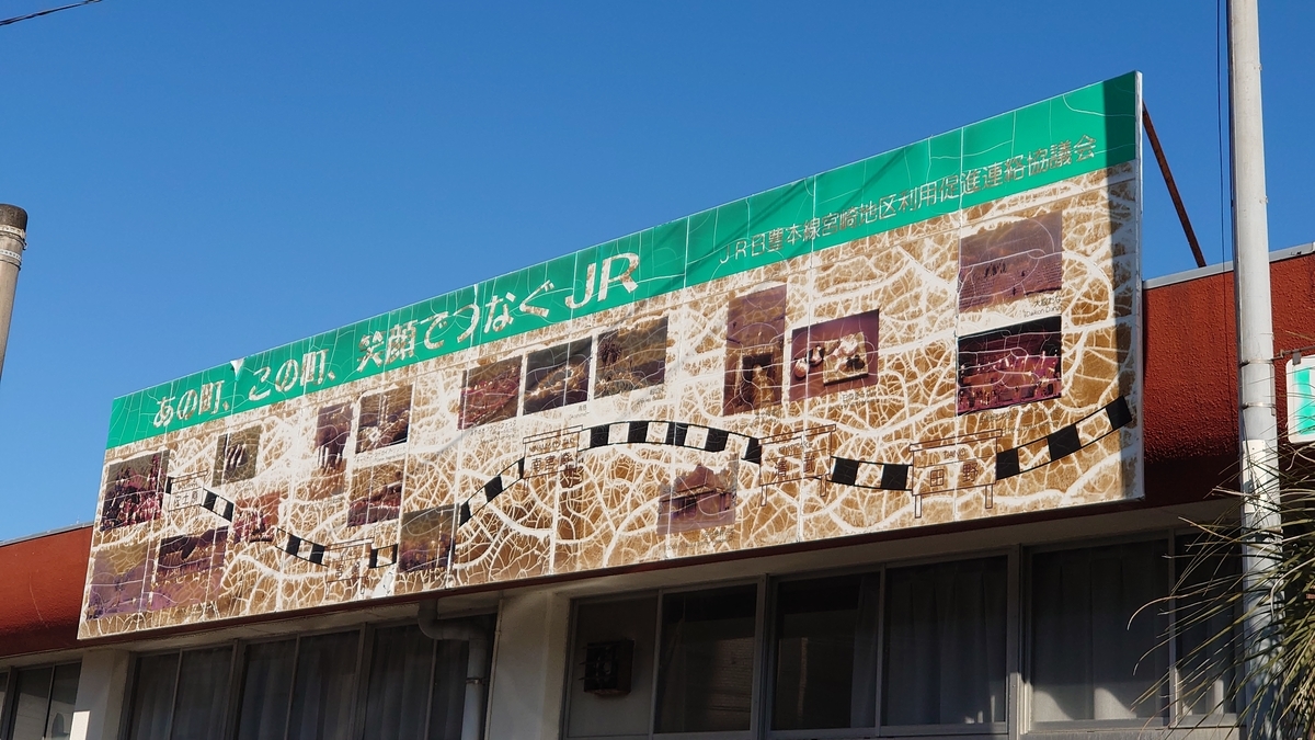 宮崎県 JR日豊本線 佐土原駅 観光看板