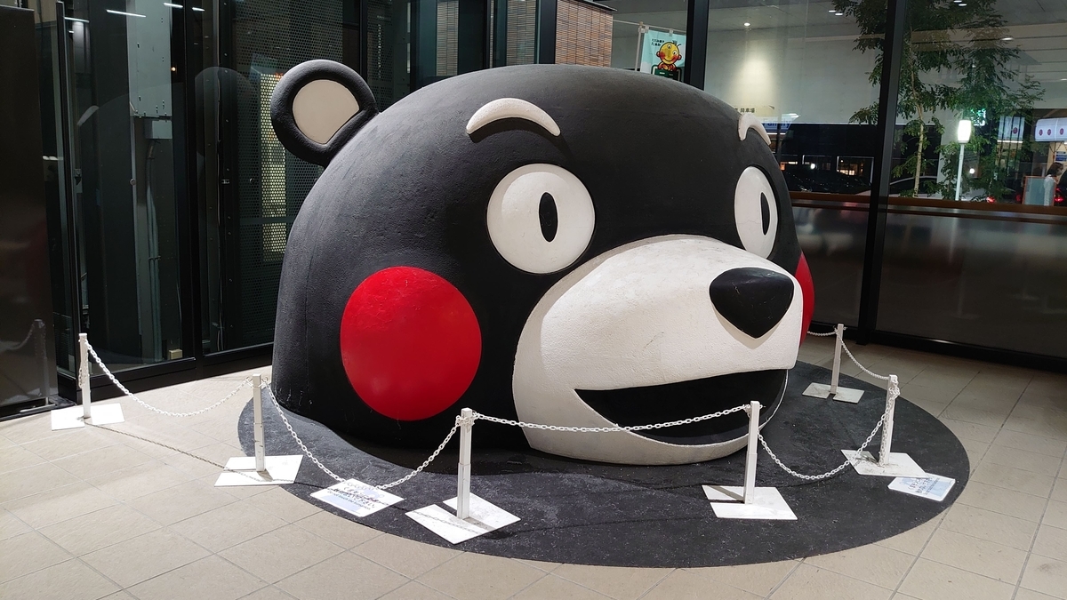 JR熊本駅 新幹線コンコース くまモン像