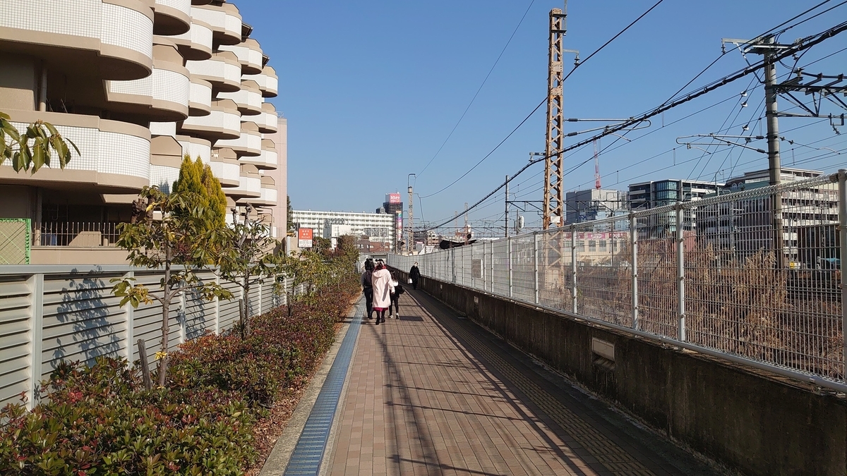 宇野辺駅から茨木駅への徒歩経路