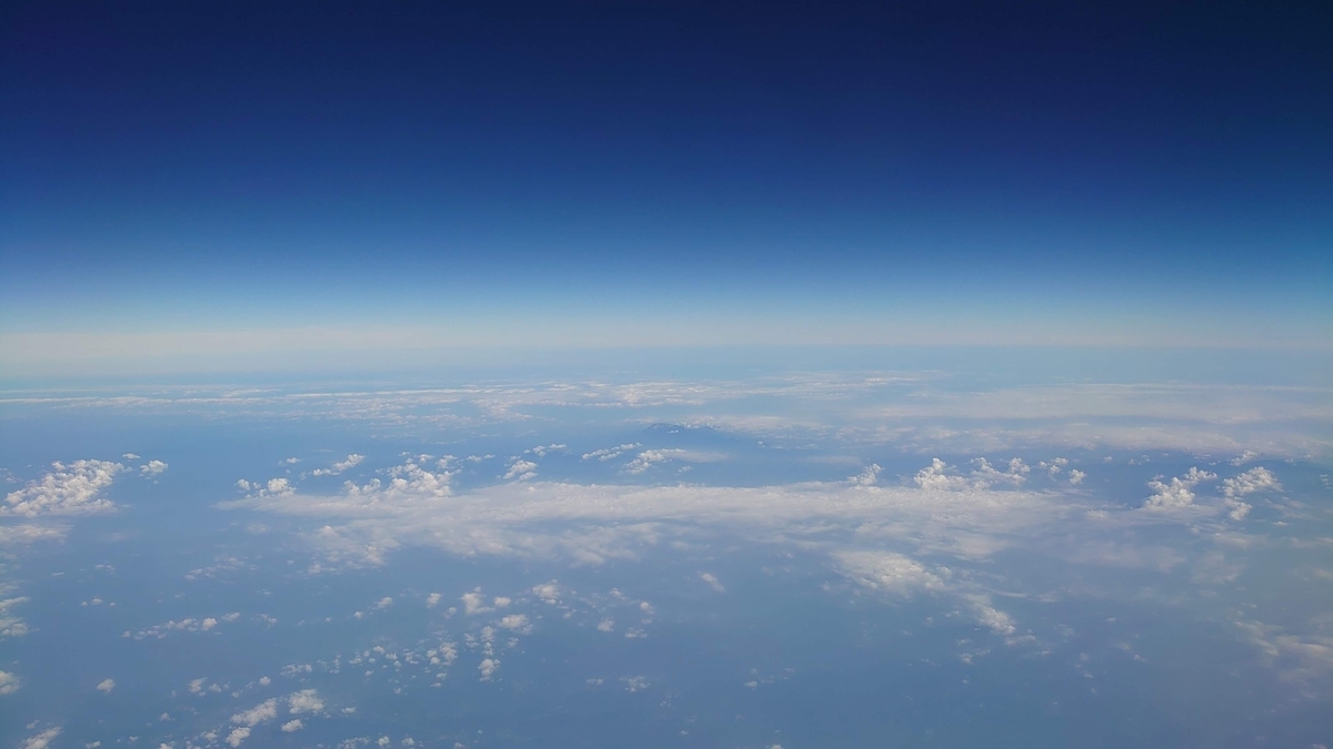 JAL291便 B737-800 上空