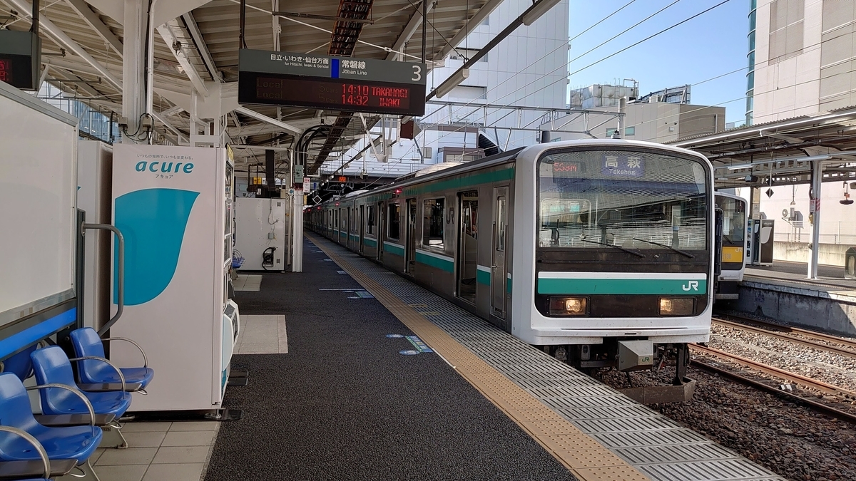 常磐線水戸駅 E501系