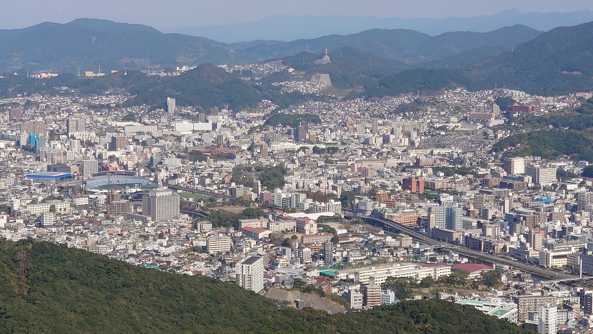 稲佐山展望台 北側 浦上方面